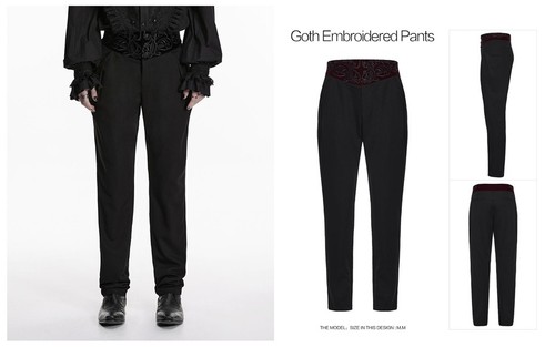 Pantalone uomo punk rave nero - pantalone,