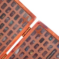 Box Rock Display Case Rock Collection Crystal Mineral Display Showcase Wooden St