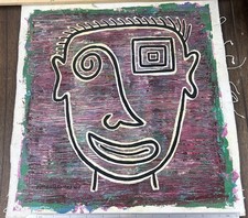 Quadro volto astratto Frank