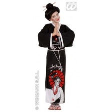 COSTUME VESTITO GEISHA GIAPPONESINA BAMBINA 11/13 ANNI CARNEVALE