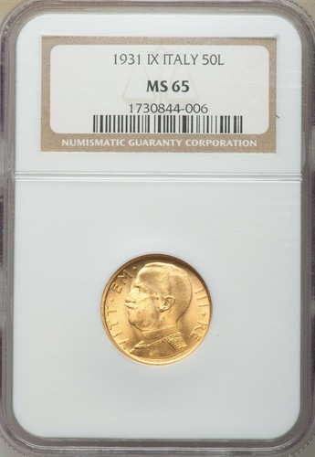 Italia oro lire vittorio - lire,