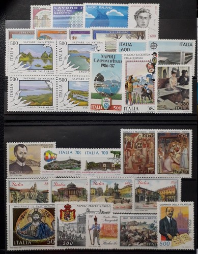 1987 italia francobolli - 1987, annata
