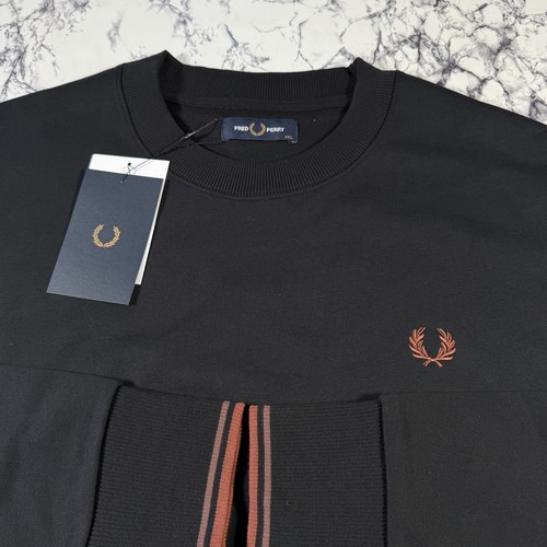 Fred perry felpa uomo nera - fred,