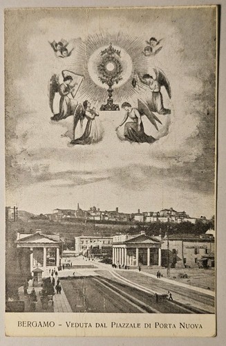 Cartolina storica bergamo - cartolina,