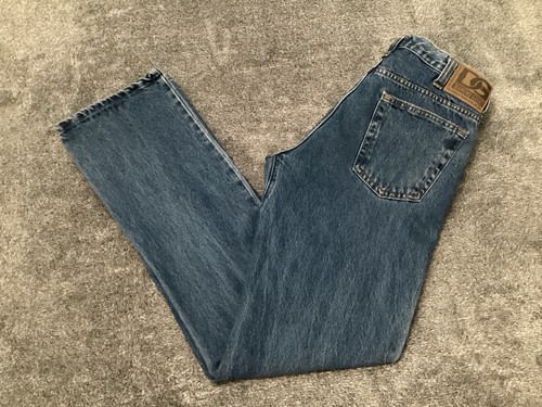 Jeans denim blu taglio dritto