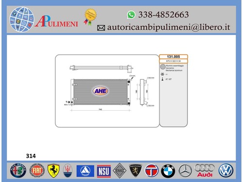 883849 radiatore acqua - 883849,