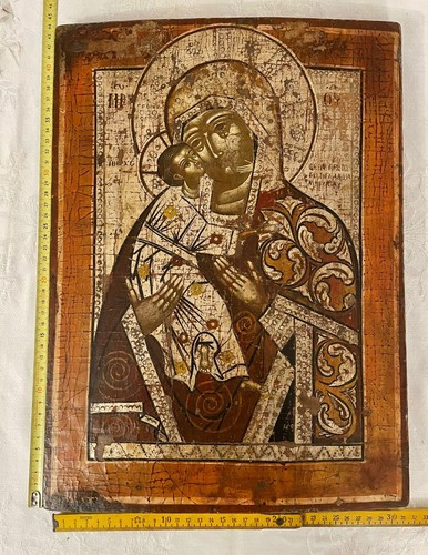 Antica icona russa - , madre