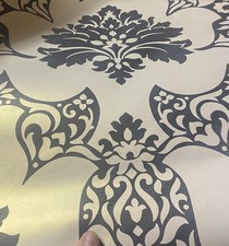 Carta Da Parati  Osborne & Little Bianco Perlato Con Disegni Neri