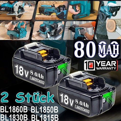 0ah per batteria - 2x, 8,0ah