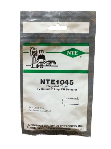 Nte1045 sound if amp - nte1045, tv
