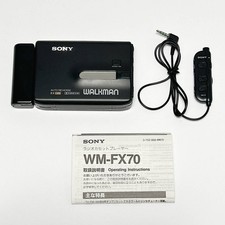 Sony WM-FX70 Walkman Lettore Cassette Portatile Radio Testato Giappone Audio Vintage