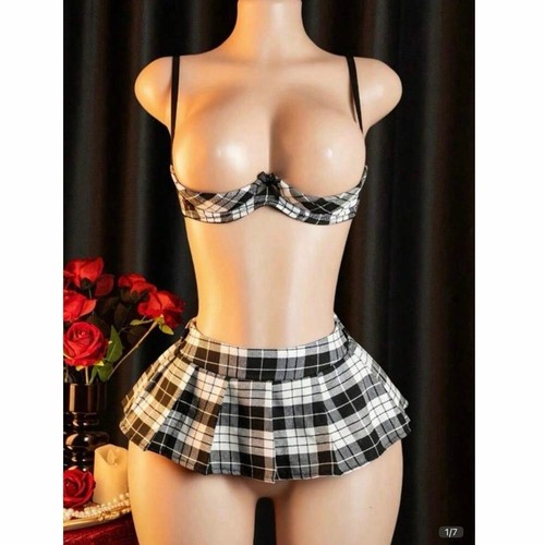 Reggiseno quadri minigonna - reggiseno, e