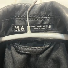 Zara leather biker jacket - biker,