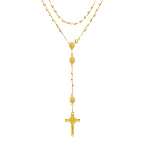 Collana rosario oro giallo - collana,