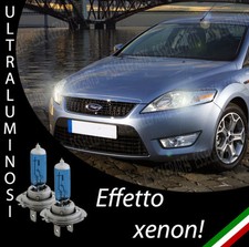 COPPIA LAMPADE H7 FORD MONDEO MK4 EFFETTO XENON BIANCHI ANABBAGLIANTI
