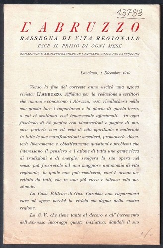 13783 abruzzo rassegna di - abruzzo,