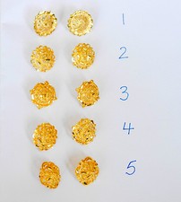 2 PAIA DI ORECCHINI placcati