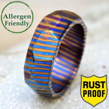 Anello Timasco Titanio Taglio