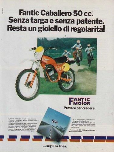 Advertising pubblicità fantic - advertising, pubblicità-fantic