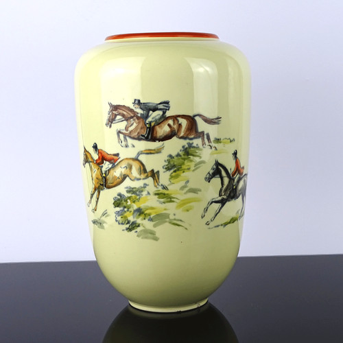 Vaso ceramica cavalli di - vaso,