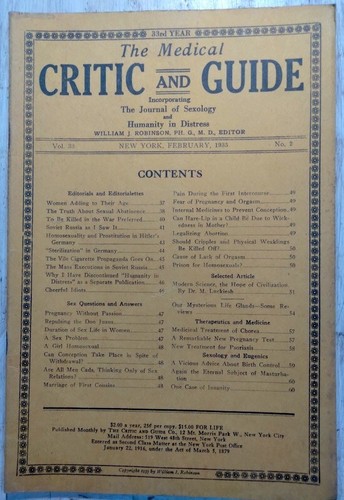 Feb 1935 medical critic - critic, and