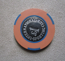 CHIPS  FISH  GETTONE - CASINO' - POKER - SPORTING CLUB INTERNATIONAL  £ 1