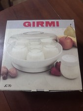 DCG YM2299 7 Vasetti di Vetro Yogurtiera - Bianca