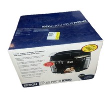 Epson Stylus Photo RX600 stampante multifunzione scanner fotocopiatrice lettore schede - NUOVO