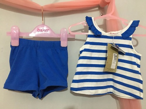 Completo estivo righe blu - a,