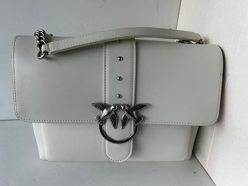 Borsa pelle bianca pinko - borsa, in