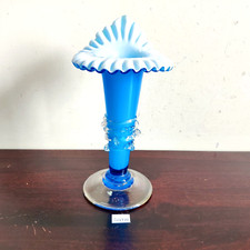 Vintage Fiore Vases Bianco Blu