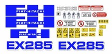 Fiat-Hitachi EX 285 decalcomanie adesive, kit Completo2
