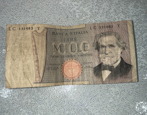 Banconota mille lire 1000 - banconota,