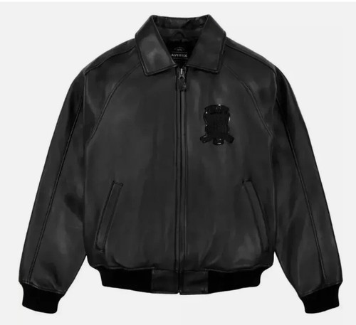 Bomber uomo nero avirex - avirex, vera