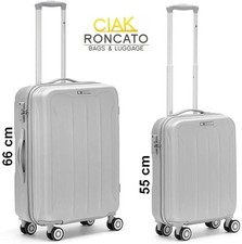 Roncato set 2 Trolley 55 cm+66 cm in ABS 4 ruote serratura TSA. 2 Valigie S + M
