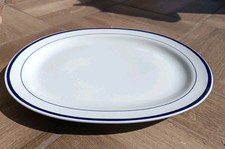 Filo Blu Piatto Ovale Richard Ginori Vintage 