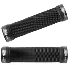 MANOPOLE DOPPIA CHIUSURA manubrio in GOMMA per bici da MTB NERE Mountain bike