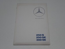 MERCEDES 250 S-250 SE-300 SE DEPLIANT BROCHURE PROSPEKT (BS9)