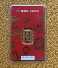 Lingote Oro 9999 ARGOR-HERAEUS