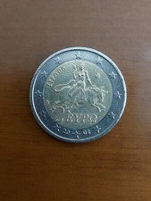 Moneta 2 euro Grecia con dea e toro 2002