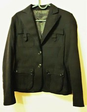 MASSIMO REBECCHI/Giacca/donna/taglia 42/fustagno?/cacciatore jacket nero 
