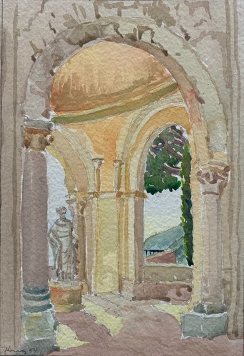 Acquerello italia 1954 - acquerello,
