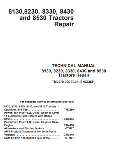 Manuale riparazione trattore - riparazione,