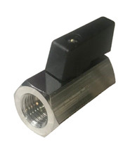 RUBINETTO A SFERA PER ARIA COMPRESSA CON LEVA FILETTO 1/4 - 1/4 FEMMINA