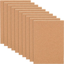 10 Fogli Di Sughero Spessi 3Mm