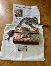 GUCCI Borsa Blooms PADLOCK TRACOLLA Borsa Tracolla GG SUPREME CANVAS CATENA TRACOLLA