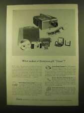 Pubblicità Ansco 1957 - Fotocamera Memar, Proiettore Dualet