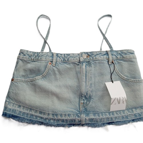 Top donna zara denim crop - top,