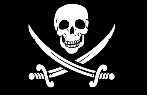 Bandiera pirati 150 - bandiera, cm.150