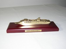 COSTA ROMANTICA_IN OTTONE MASSICIO_SOLID BRASS MODEL_NO CONCORDIA_CONDIZ. ECCEZ.